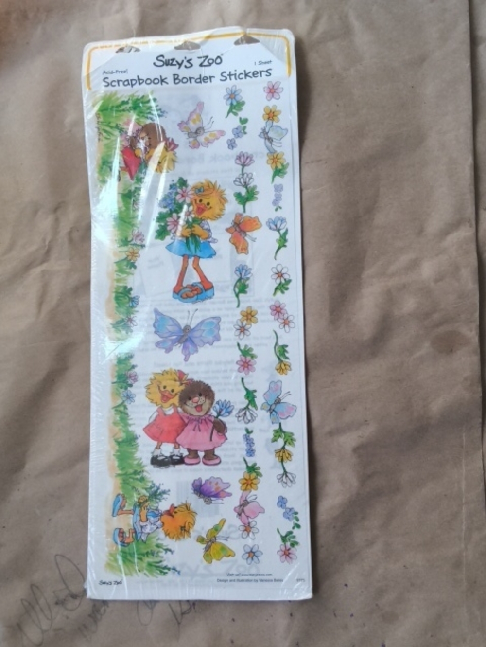 Kids Border Stickers - Colorful Floral & Character Strips